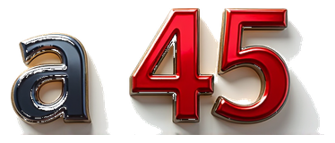 a 45 logo